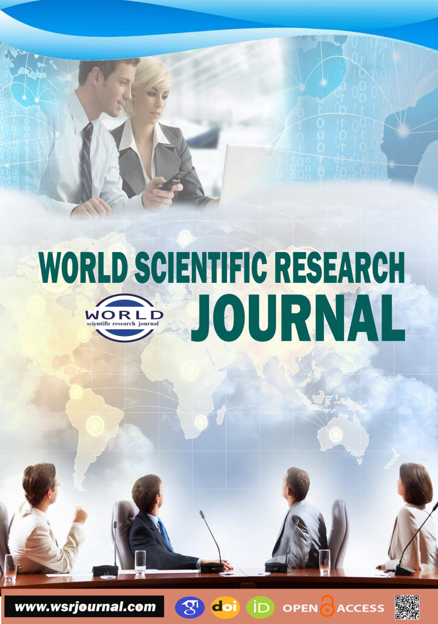 					Показать Том 32 № 1 (2024): World Scientific Research Journal |WSRJ|Volume-32| Issue-1
				